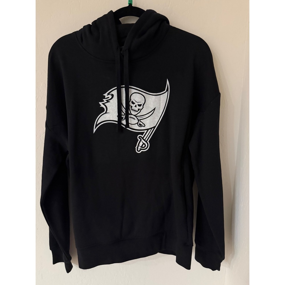 Women's Fanatics Tampa Bay Buccaneers NFL Black Hoodie Logo Size XL- NWOT